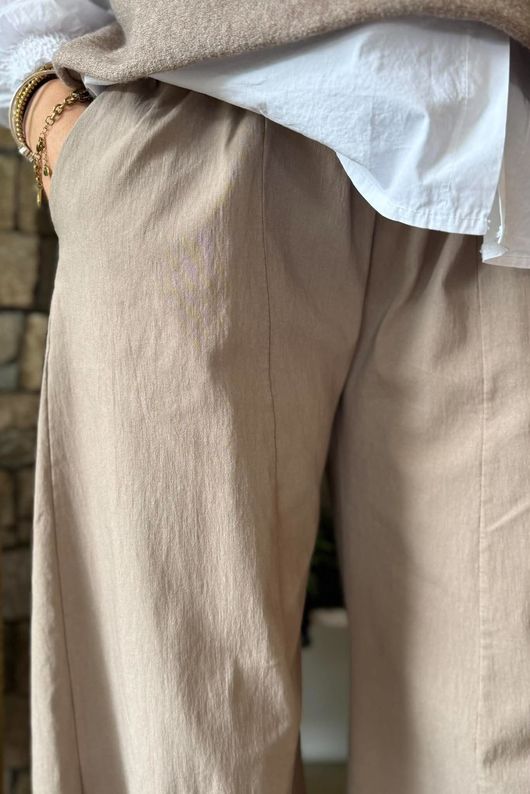 Bennie Quirky Barrel Pant Mocha
